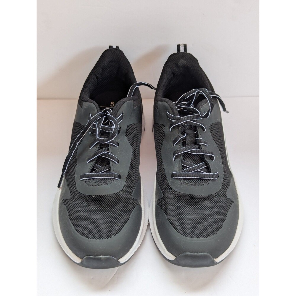 Athletic Works Women’s Sneakers Size 5 Black White Walking Running Shoes